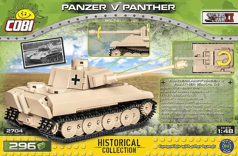 COBI Stavebnica WW2 Panzer V Panther (COBI-2704)