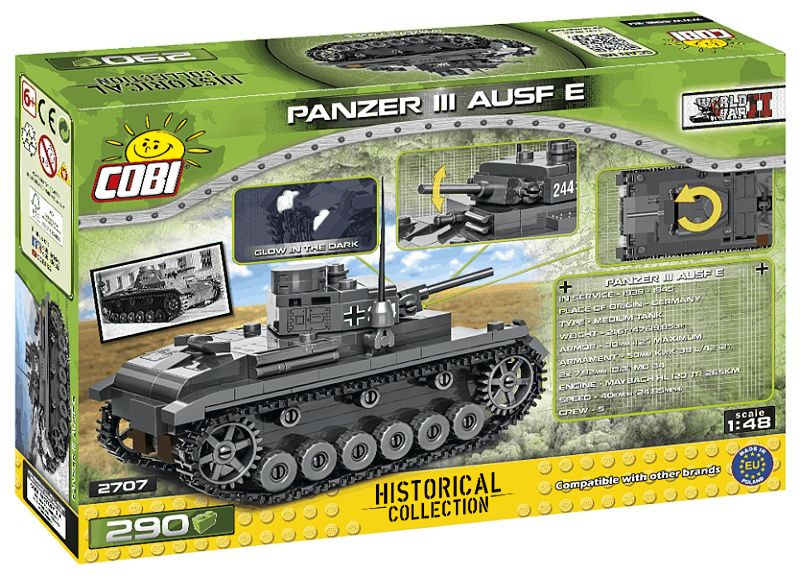 COBI Stavebnica WW2 Panzer III Ausf J (COBI-2707)