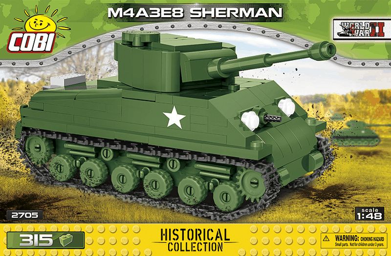 COBI Stavebnica WW2 M4A3E8 Sherman (COBI-2705)