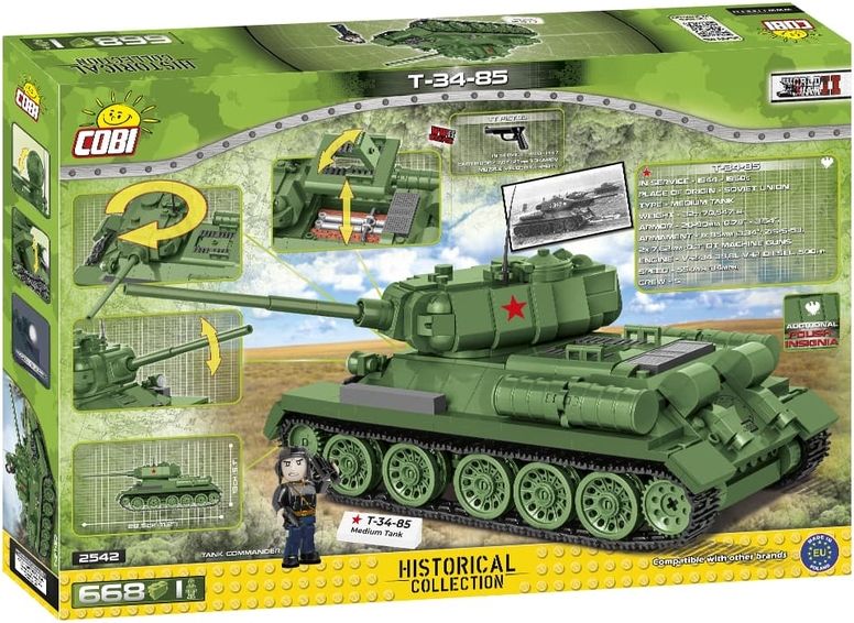 COBI Stavebnica WW2 T-34-85 (COBI-2542)