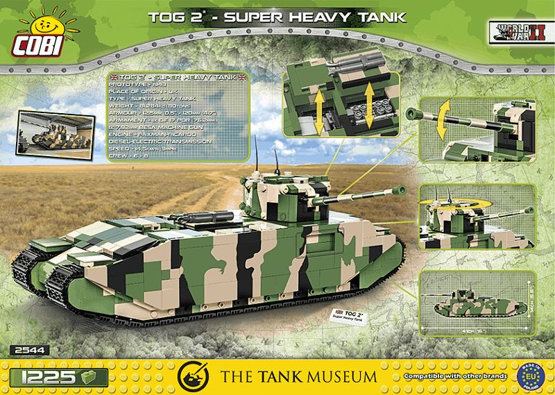 COBI Stavebnica WW2 TOG 2 - super heavy tank (COBI-2544)