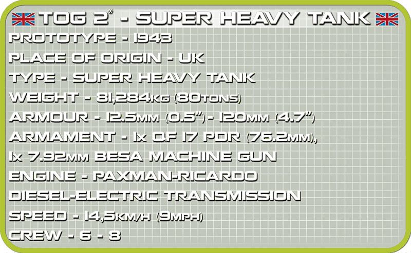 COBI Stavebnica WW2 TOG 2 - super heavy tank (COBI-2544)