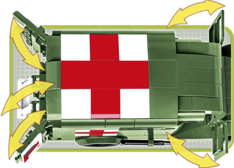 COBI Stavebnica WW2 1942 Ambulance WC 54 (COBI-2257)