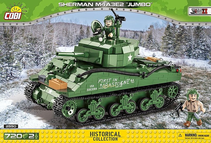 COBI Stavebnica WW2 Sherman M4A3E2 Jumbo (COBI-2550)