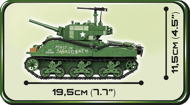 COBI Stavebnica WW2 Sherman M4A3E2 Jumbo (COBI-2550)