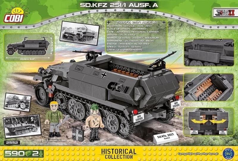 COBI Stavebnica WW2 Sd.Kfz 251/1 Ausf. A (COBI-2552)