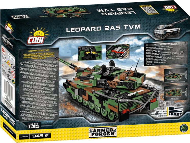 COBI Stavebnica AF Leopard 2A5 TVM (COBI-2620)