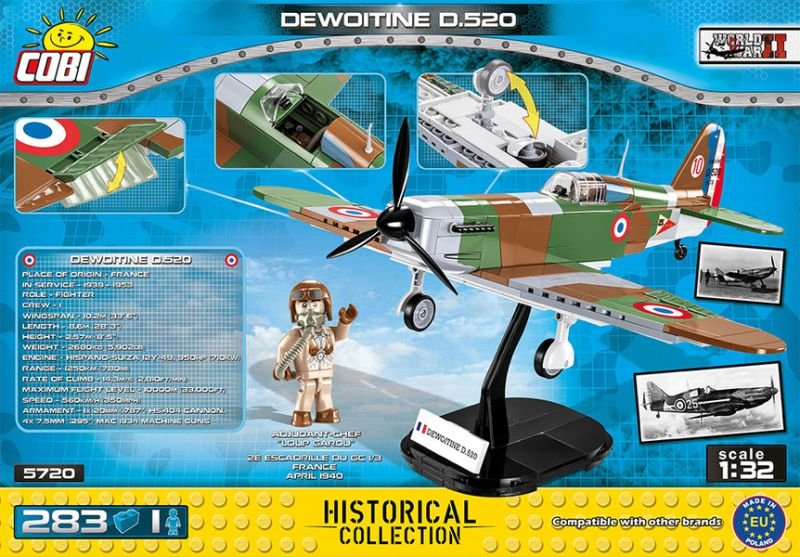 COBI Stavebnica WW2 Dewoitine D.520 (COBI-5720)