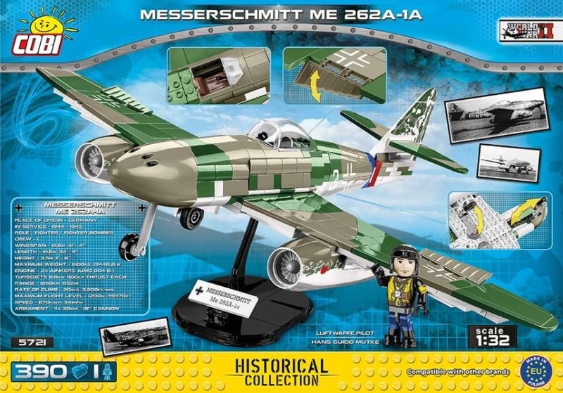 COBI Stavebnica WW2 Messerschmitt ME 262A-1A (COBI-5721)