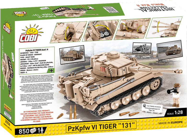 COBI Stavebnica WW2 PzKpfw VI Tiger "131" (COBI-2556)