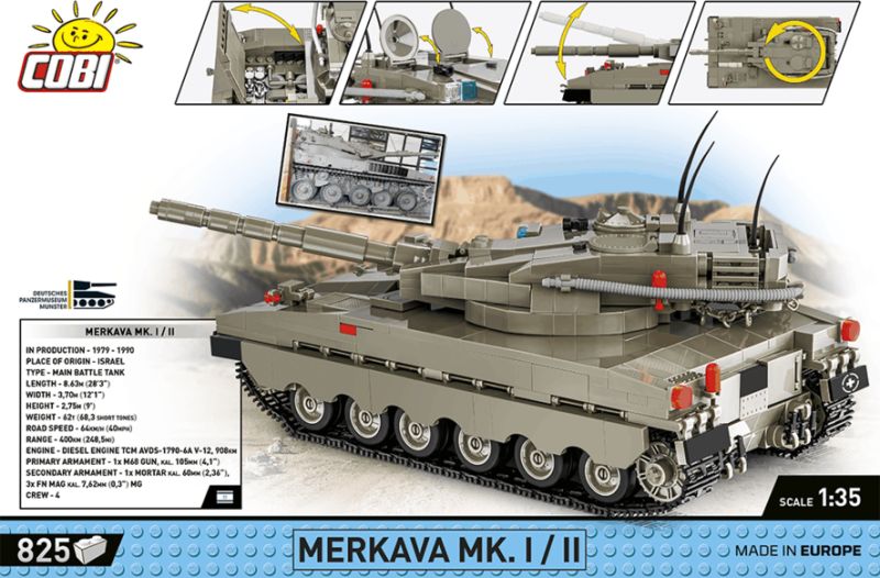 COBI Stavebnica AF Merkava MK.I/II (COBI-2621)