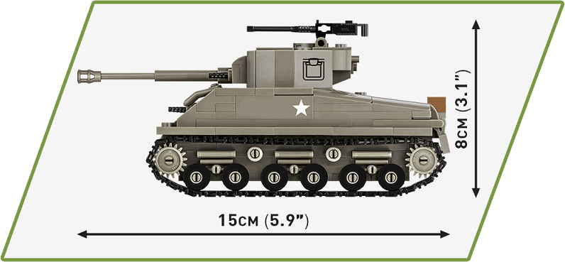 COBI Stavebnica HC M4A3E8 Sherman (COBI-2711)