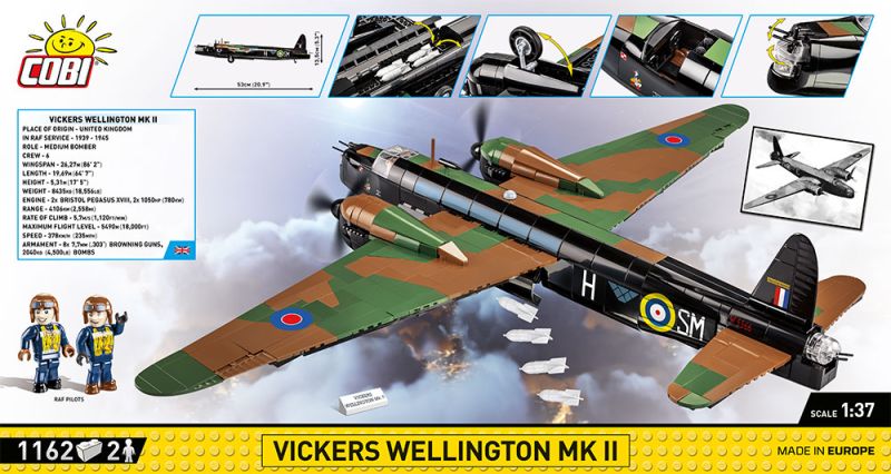 COBI Stavebnica WW2 Vickers Wellington MK II (COBI-5723)