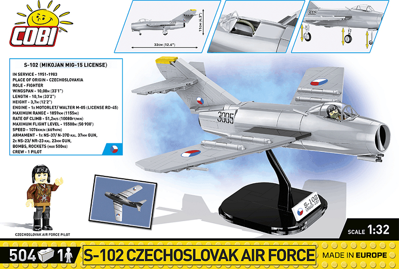 COBI Stavebnica CW S-102 Czechoslovak Air Force (COBI-5821)