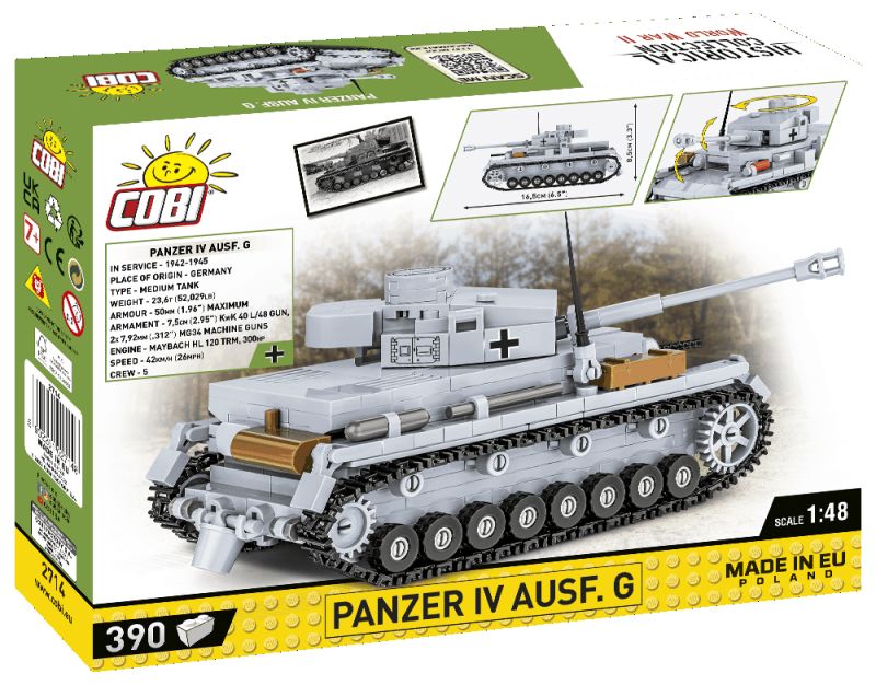 COBI Stavebnica WW2 PzKpfW Panzer IV Ausf. G (COBI-2714)