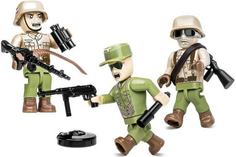 COBI Stavebnica 3 figurky s doplnkami Afrika Korps (COBI-2050)