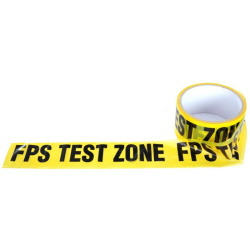 Ohraničujúca páska FPS TEST ZONE - žltá