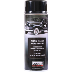 FOSCO Kamuflážna farba na zbraň, sprej 400ml - gloss black / lesklá čierna