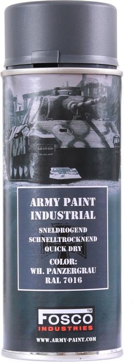 FOSCO Kamuflážna farba na zbraň, sprej 400ml - panzergrau / panzer šedá