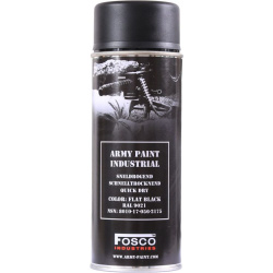 FOSCO Kamuflážna farba na zbraň, sprej 400ml - black / čierna