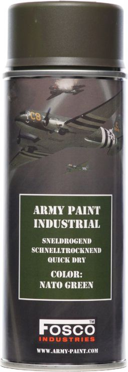 FOSCO Kamuflážna farba na zbraň, sprej 400ml - nato green / nato zelená