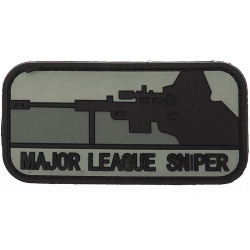 3D PVC Nášivka/Patch Major league sniper - čierna