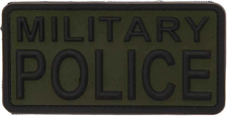 3D PVC Nášivka/Patch Military Police - zelená