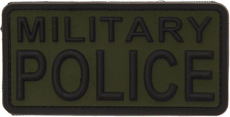 3D PVC Nášivka/Patch Military Police - zelená