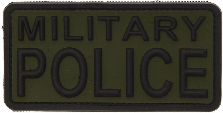 3D PVC Nášivka/Patch Military Police - čierna