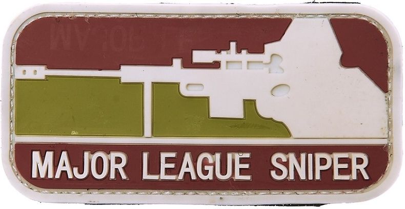 3D PVC Nášivka/Patch Major League sniper - arid