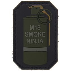 3D PVC Nášivka/Patch M-18 smoke ninja C