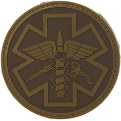 3D PVC Nášivka/Patch Para medic - coyote