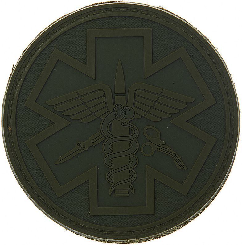 3D PVC Nášivka/Patch Para medic - olivová