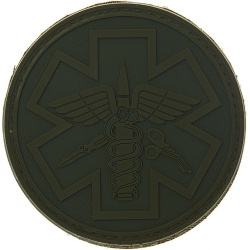 3D PVC Nášivka/Patch Para medic - olivová