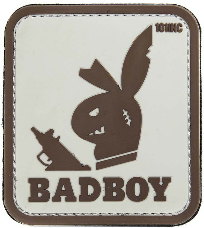 101 INC 3D PVC Nášivka/Patch Badboy - sand (#14044)