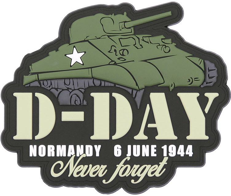 101 INC 3D PVC Nášivka/Patch D-Day Sherman (#7096)