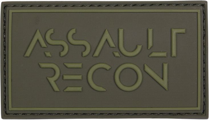 3D PVC Nášivka/Patch Assault recon - zelená