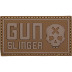3D PVC Nášivka/Patch Gun slinger skull - coyote