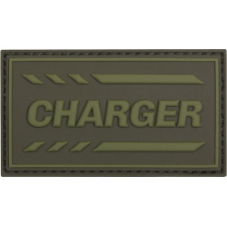 3D PVC Nášivka/Patch Charger - zelená