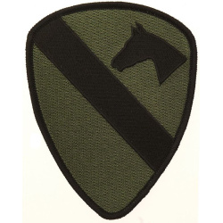 Textilná Nášivka/Patch US kavaléria - zelená