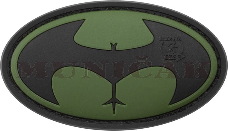 JTG 3D PVC Nášivka/Patch Buttman - zelená