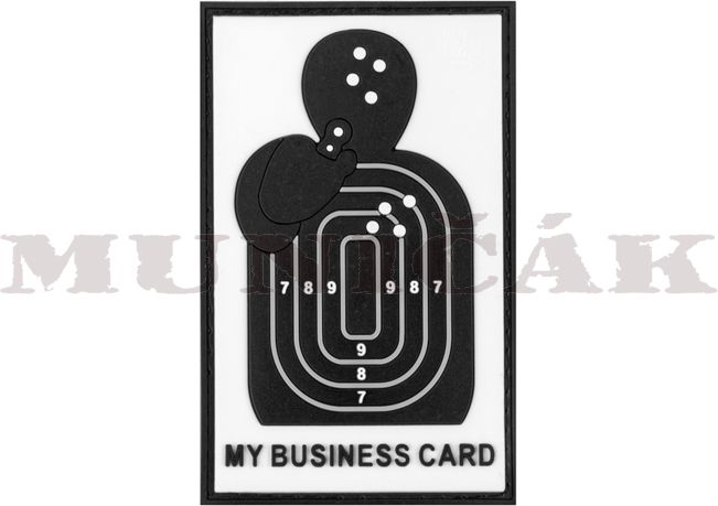 JTG 3D PVC Nášivka/Patch My Business Card