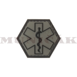 JTG 3D PVC Nášivka/Patch Paramedic Hexagon - ranger green