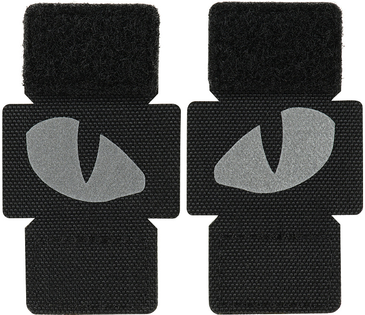 M-TAC Cordura Nášivka/Patch Tiger Eyes Laser Cut Reflective - black (51140299)