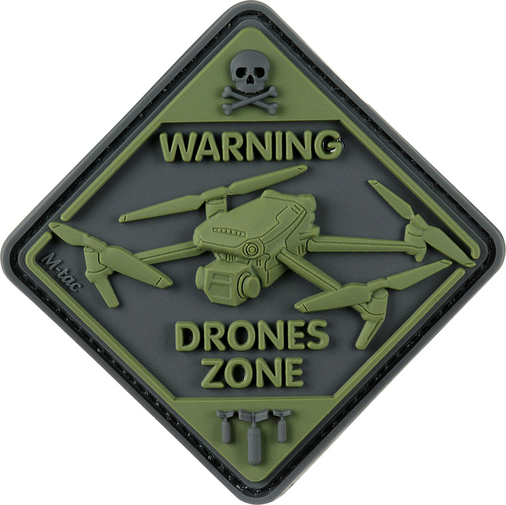 M-TAC 3D PVC Nášivka/Patch Drone Zone - olive (51346001)