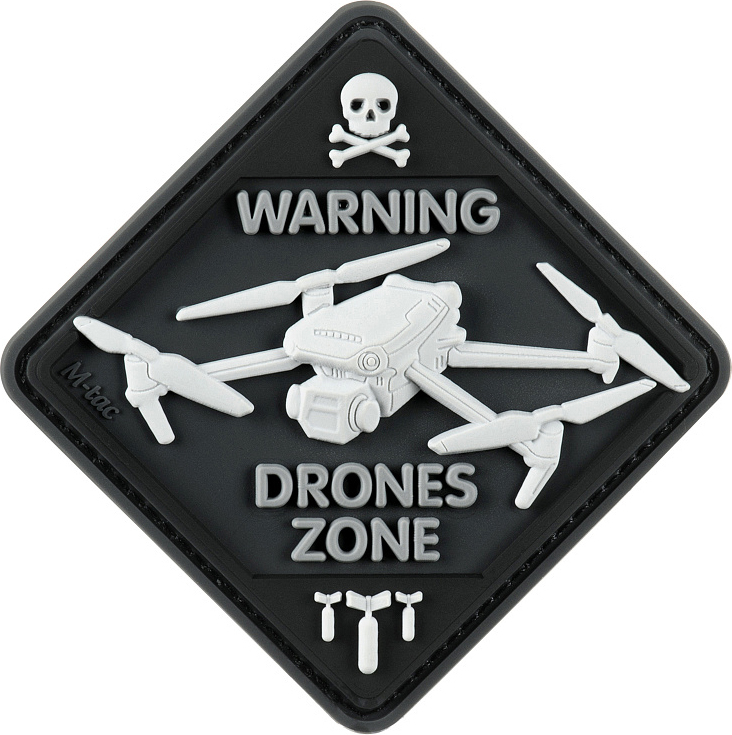 M-TAC 3D PVC Nášivka/Patch Drone Zone - black (51346002)