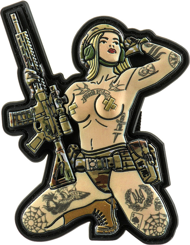 M-TAC 3D PVC Nášivka/Patch Tactical Girl No1 Trysub - color (51116105)