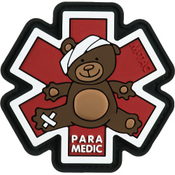 M-TAC 3D PVC Nášivka/Patch Paramedic Ursus - brown / black (51348341)