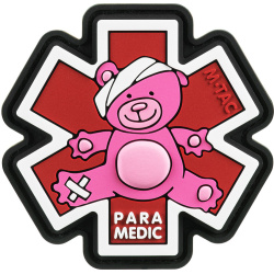 M-TAC 3D PVC Nášivka/Patch Paramedic Ursus - pink / black (51348343)