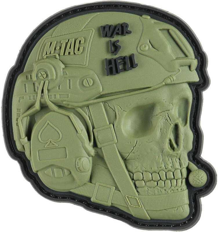 M-TAC 3D PVC Nášivka/Patch War is Hell - olive (51328001)